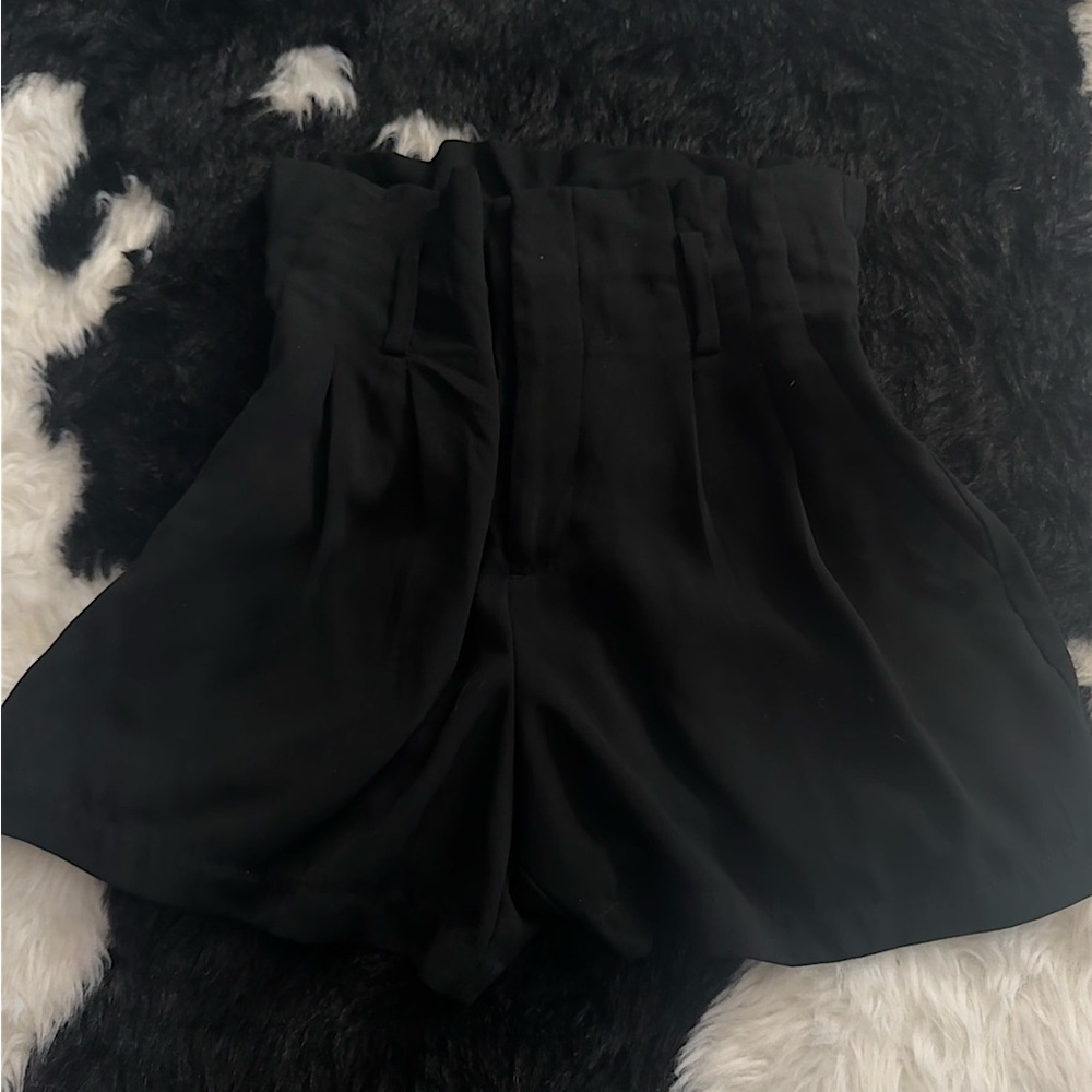 {A NEW DAY} Gathered waist black shorts